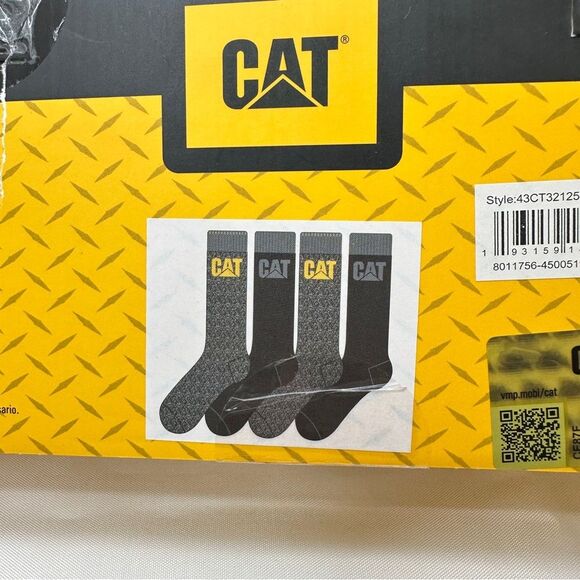 NWT CAT Boot Socks 4-Pack - Picture 3 of 4